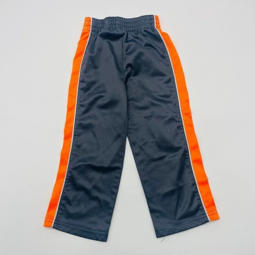 Puma Toddler Boys Size 2T Pull On‎ Warm Up Pants with Side Stripe in Gray 2178
